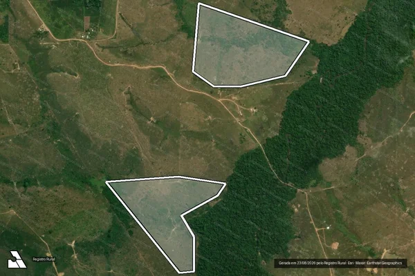 Imagem de satélite de Infração da Flora em Lábrea - AM