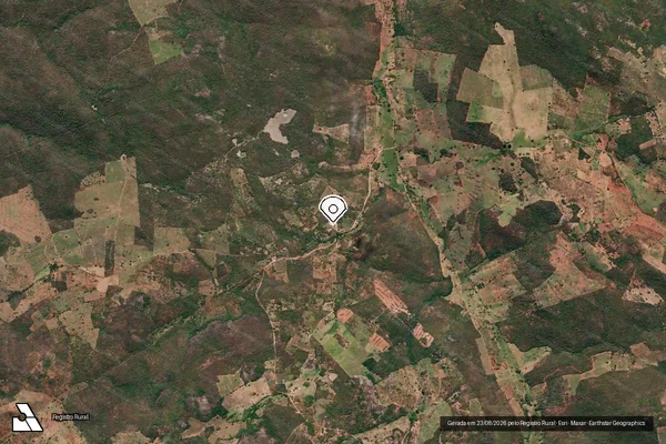 Imagem de satélite — Embargo Ambiental — Matina/BA
