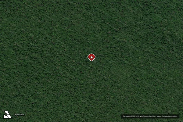 Imagem de satélite de Infração da Flora em Senador José Porfírio - PA (marcador da localização)