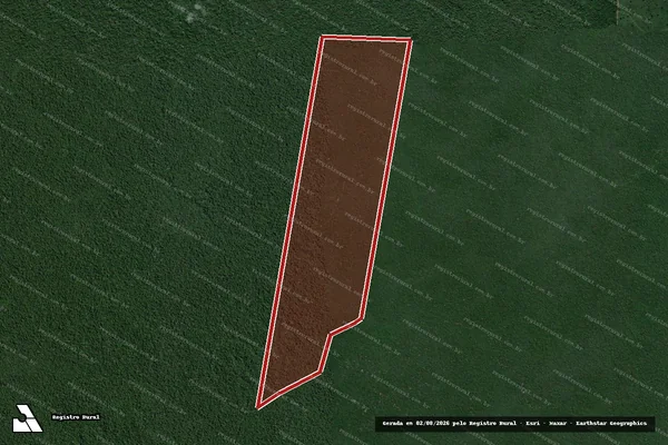 Imagem de satélite de Infração da Flora em Lábrea - AM