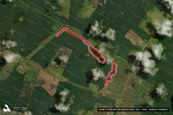 Imagem de satélite de Infração da Flora em Canutama - AM