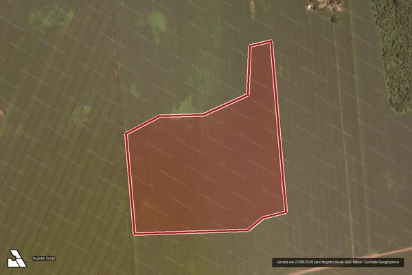 Imagem de satélite de Infração da Flora em Marcelândia - MT