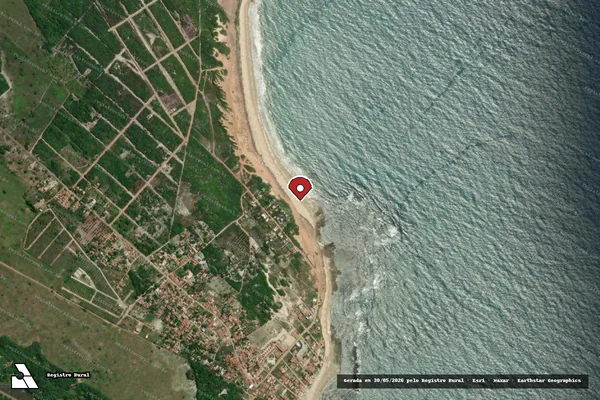 Imagem de satélite — Embargo IBAMA — Infração Ambiental — Tibau do Sul/RN