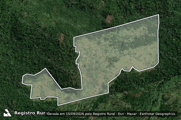 Imagem de satélite de Infração Ambiental em Itaituba - PA
