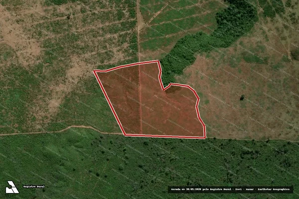 Imagem de satélite — Embargo IBAMA — Infração da Flora - Barra do Corda/MA