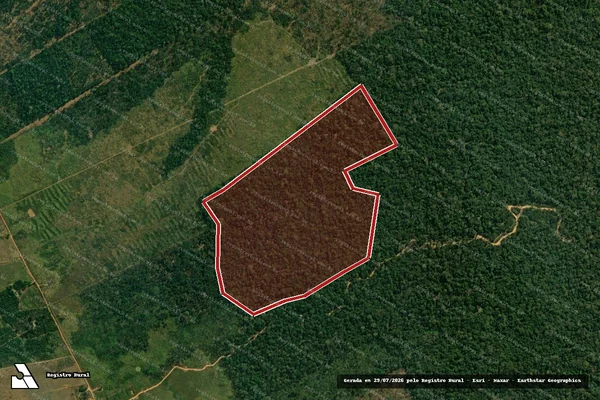 Imagem de satélite de Infração Ambiental em Lábrea - AM