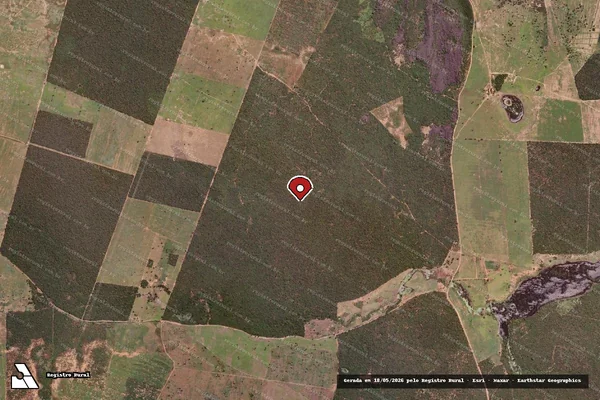 Imagem de satélite — Embargo Ambiental — Palmas de Monte Alto/BA
