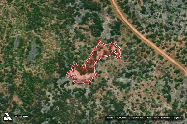 Imagem de satélite de Infração Ambiental em Mossoró - RN