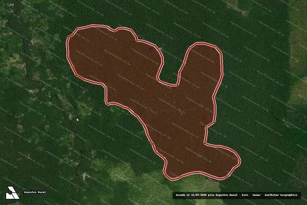 Imagem de satélite de Infração da Flora em Moju - PA