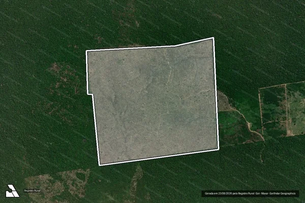 Imagem de satélite de Infração da Flora em Lábrea - AM