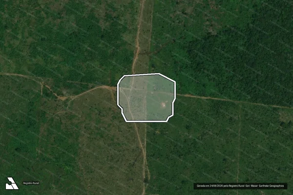 Imagem de satélite de Infração Ambiental em Canutama - AM