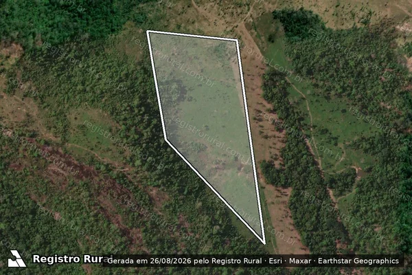 Imagem de satélite de Infração Ambiental em Cotriguaçu - MT