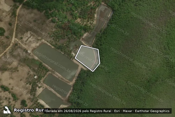Imagem de satélite — Embargo IBAMA — Infração da Flora — Pacatuba/SE