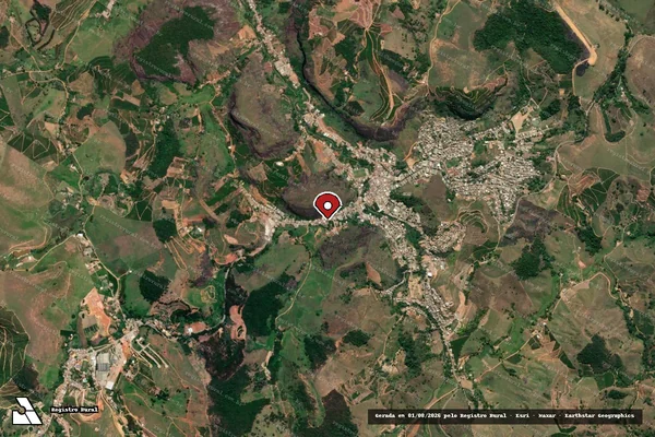 Imagem de satélite de Infração da Fauna em Lajinha - MG (marcador da localização)