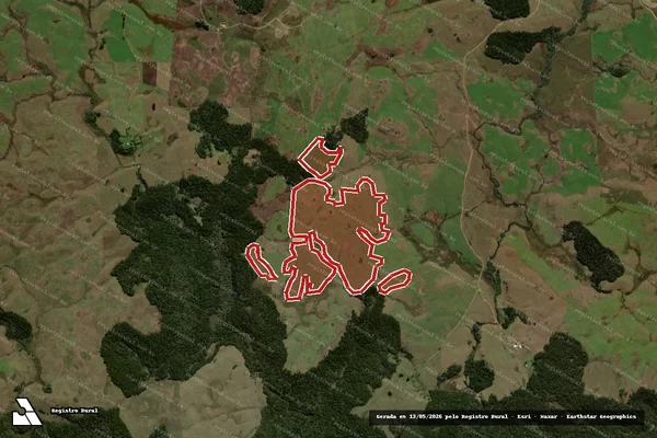Imagem de satélite — Embargo Ambiental — São Francisco de Paula/RS