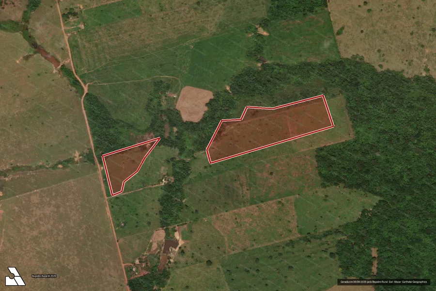 Imagem aérea do item A