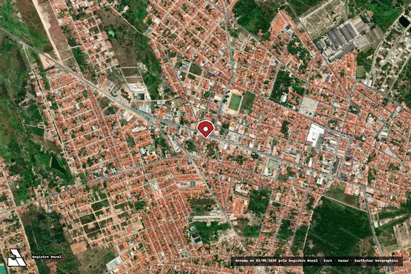 Imagem de satélite — Embargo IBAMA — Infração da Flora — Cascavel/CE