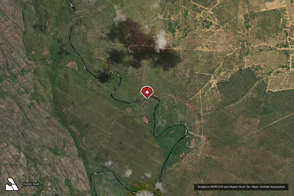 Imagem de satélite — Embargo IBAMA — Infração Ambiental - Itaeté/BA