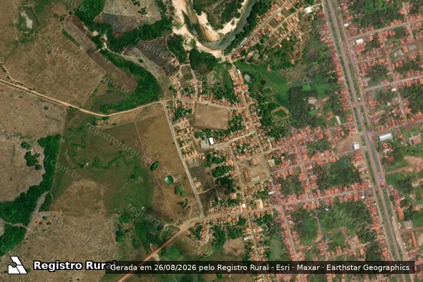 Imagem de satélite de Infração da Flora em Araguanã - MA