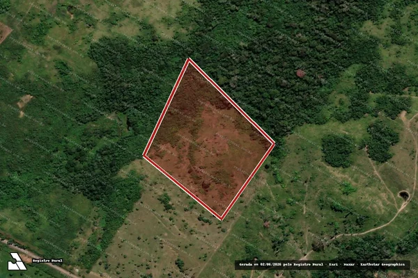 Imagem de satélite de Infração da Flora em Manoel Urbano - AC