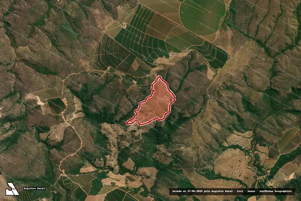 Imagem de satélite de Infração da Flora em Patrocínio - MG
