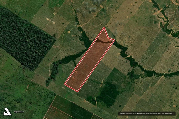 Imagem de satélite de Infração da Flora em Porto Velho - RO