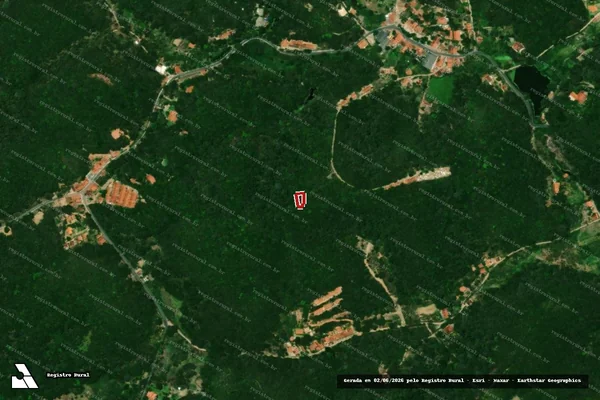 Imagem de satélite de Infração da Flora em Guaramiranga - CE