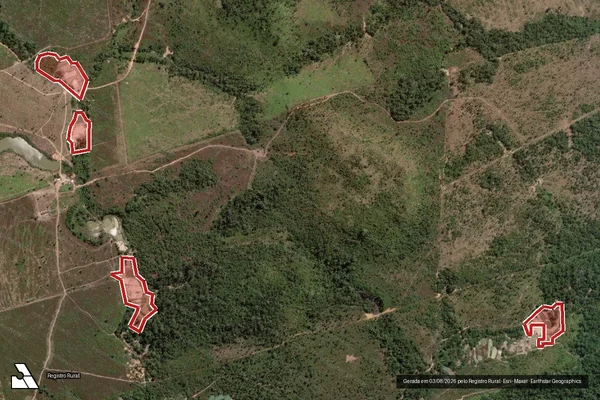 Imagem de satélite de Infração Ambiental em Novo Progresso - PA