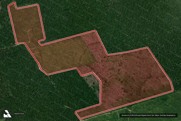 Imagem de satélite de Infração Ambiental em Apuí - AM