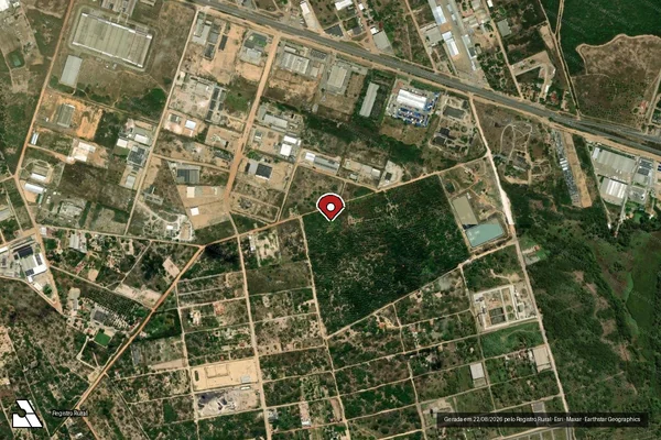 Imagem de satélite — Embargo IBAMA — Infração Ambiental - Natal/RN