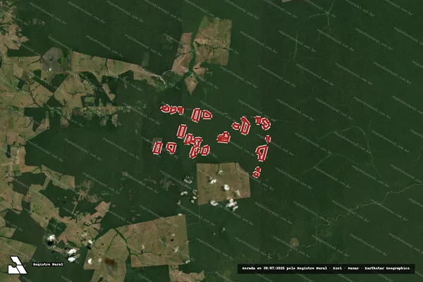 Imagem de satélite de Infração Ambiental em Lábrea - AM