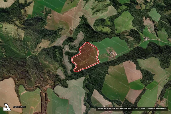Imagem de satélite de Infração Ambiental em Arapoti - PR