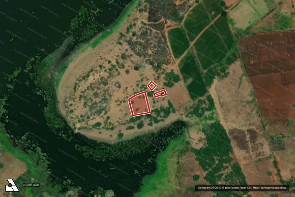 Imagem de satélite — Embargo Ambiental — Boqueirão/PB