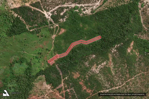 Imagem de satélite de Infração da Flora em Formosa da Serra Negra - MA