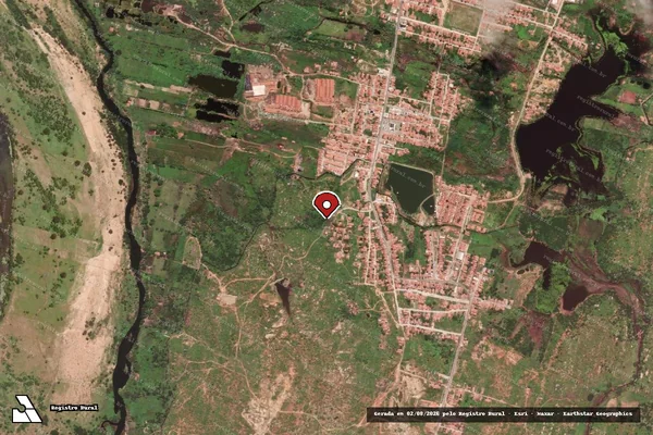 Imagem de satélite — Embargo IBAMA — Infração Ambiental — Itajá/RN