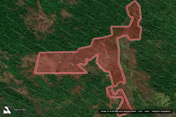 Imagem de satélite de Infração da Flora em São Félix do Xingu - PA