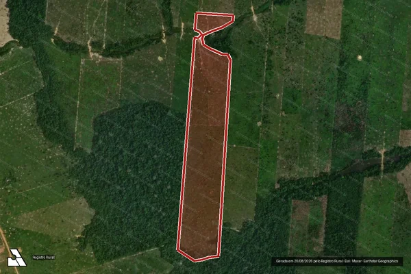 Imagem de satélite de Infração da Flora em Porto Velho - RO