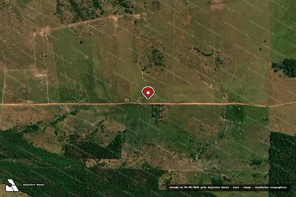 Imagem de satélite — Embargo IBAMA — Infração da Flora - Alvorada D'Oeste/RO