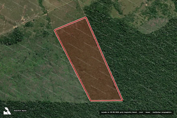 Imagem de satélite de Infração da Flora em Lábrea - AM