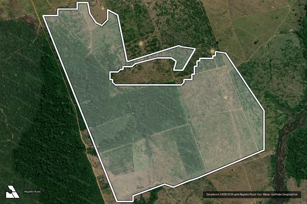 Imagem de satélite de Infração da Flora em Novo Aripuanã - AM