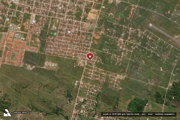 Imagem de satélite — Embargo IBAMA — Infração de Licenciamento(Não Classificada-Móvel) — Ourilândia do Norte/PA