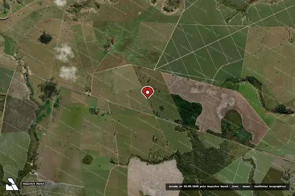 Imagem de satélite — Embargo IBAMA — Infração da Flora — Caravelas/BA