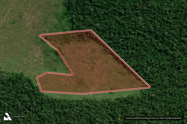 Imagem de satélite de Infração Ambiental em Boca do Acre - AM