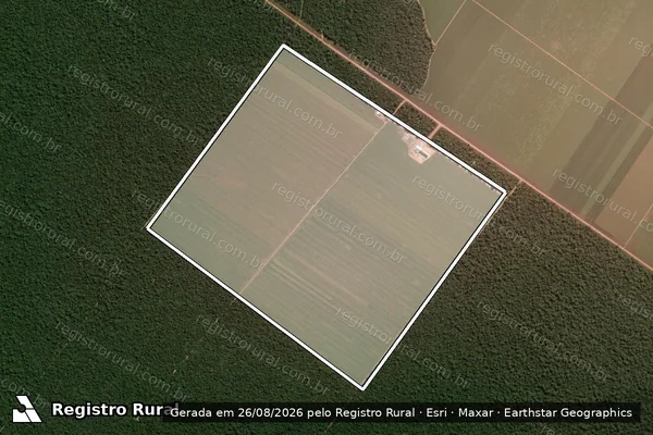 Imagem de satélite — Embargo Ambiental - Cláudia/MT