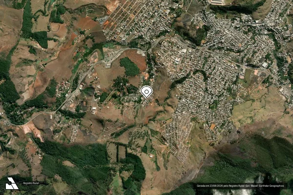 Imagem de satélite de Infração da Fauna em João Monlevade - MG (marcador da localização)