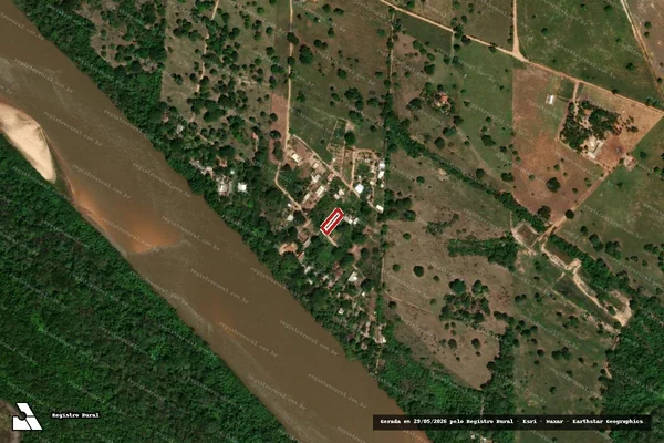 Imagem de satélite de Infração da Flora em Barra do Garças - MT
