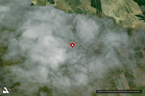 Imagem de satélite — Embargo IBAMA — Infração Ambiental - Marcação/PB