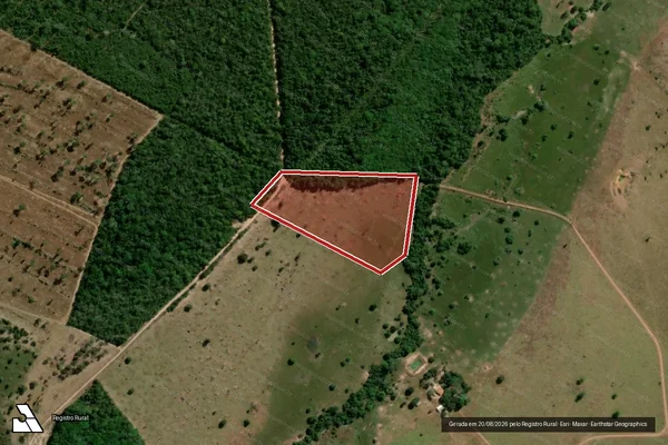 Imagem de satélite de Infração da Flora em Serra Nova Dourada - MT