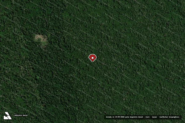 Imagem de satélite de Infração da Flora em Mojuí dos Campos - PA (marcador da localização)