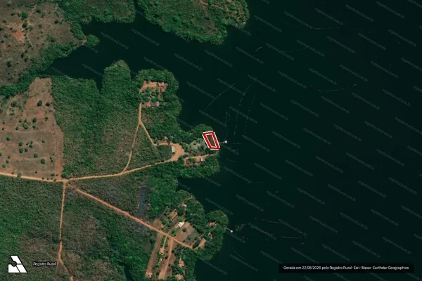 Imagem de satélite de Infração da Flora em Minaçu - GO